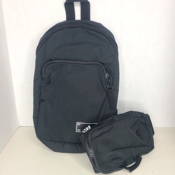 adidas Unisex Essentials 2 Small Crossbody‎ 5L Sports Sling Bag Black - Picture 2 of 6